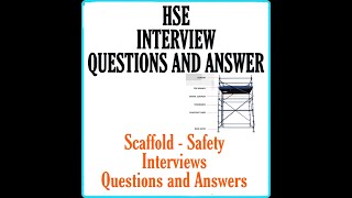 Scaffold Safety Interviews Questions amp Answers [upl. by Crawford]