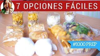 7 RECETAS DE DESAYUNOS EN 1 HORA TODA LA SEMANA  1000Prep [upl. by Onaimad]