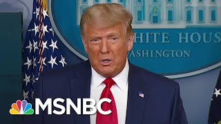 Trump Touts Stock Market Numbers After Dow Hits 30000 Amid Vaccine Transition News  MSNBC [upl. by Ynnaffit]