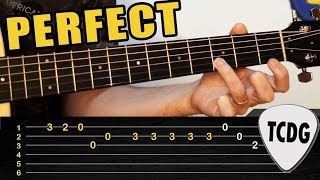 Melodía FÁCIL en Guitarra Acústica Perfect  Ed Sheeran  TABS TCDG [upl. by Raab]