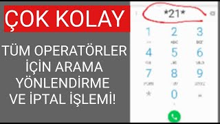 Telefon Yönlendirme İşlemi Turkcell Vodafone Türk Telekom Arama Yönlendirme İptal [upl. by Warfourd]