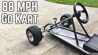 88 MPH DeLorean Kart Build Pt1  Vintage Go Kart Chassis [upl. by Nod]