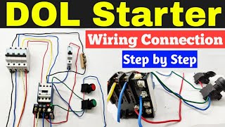 DOL Stater Wiring Connection Step by Step DOL Stater Wiring [upl. by Aker]