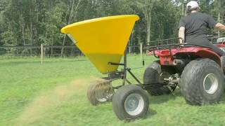 Ground Drive Broadcast Spreader  ABI Attachments [upl. by Aisela]