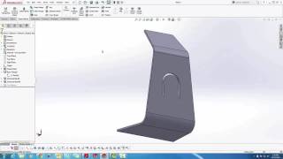 SOLIDWORKS  Sketched Bend [upl. by Stokes602]