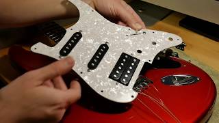 Squier Affinity HSS Strat Replace Pickguard [upl. by Arlen]