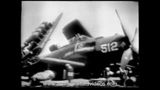 US Navy Carrier Planes in Action in the Korean War  1954 [upl. by Alliehs]