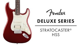 Fender Deluxe Series Stratocaster HSS Demo  Fender [upl. by Sesom420]