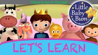 Learn with Little Baby Bum  Ten In The Bed  Nursery Rhymes for Babies  Songs for Kids [upl. by Egbert]