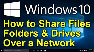 ✔️ Windows 10  How to Share Files Folders amp Drives Between Computers Over a Network [upl. by Novek]