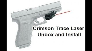 Crimson Trace Rail Master Laser  Unboxing amp Install [upl. by Gathers]