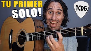 Aprende a tocar tu PRIMER SOLO de GUITARRA ACÚSTICA [upl. by Reggie720]