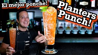 RECETA 🍹 Planters Punch  Como hacer un ponche 🤔 [upl. by Atela688]