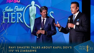 Ravi Shastri describes Kapil Dev’s iconic innings of 175 vs Zimbabwe [upl. by Zirtaeb932]