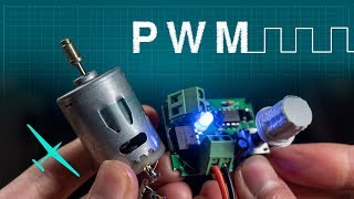 How PWM works  Controlling a DC motor with a homemade circuit [upl. by Papotto]