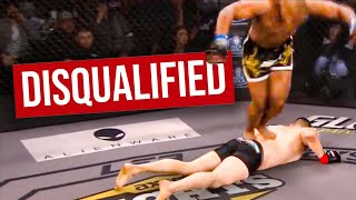 Fighters Who Got DISQUALIFIED in MMA [upl. by Gine]