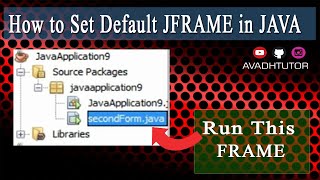 how to set default jframe in java  how run parcular form in java  run login jframe first in java [upl. by Nylesor659]