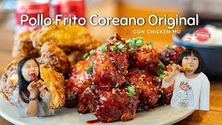 Pollo Frito Coreano Original  feat Chicken Mu   con SalsaㅣEste si es Original😋 [upl. by Wan]