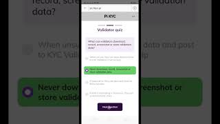 PI KYC  Validator Quiz [upl. by Wetzell]