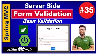 Server Side Form Validation  Spring MVC  Spring Boot Tutorial [upl. by Ettelracs419]