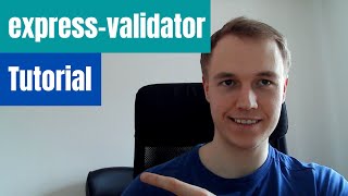 expressvalidator Nodejs tutorial [upl. by Schober]