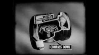 Direct Indicating Magnetic Compass  US Navy Aviation Training Film 1954 [upl. by Kimmy]