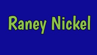 WHAT IS RANEY NICKEL [upl. by Hu]