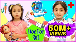 Anantya amp Anaya PRETEND PLAY with Doctor Set   Playhouse Review MyMissAnand ToyStars [upl. by Orlan]