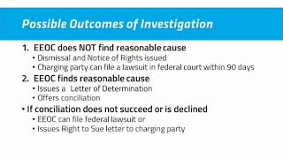 Tips for Undergoing an EEOC Investigation [upl. by Gladys]