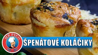 špenátové koláčiky 🌱 SPINACH ROLLS 👨‍🍳 Martin PYCO Rausch [upl. by Anyr]