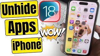 How To Unhide Apps On iPhone Quickly iOS 18 on iPhone 16 15 14 13 12 11 [upl. by Lody591]