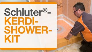 How to waterproof your shower installation with the Schluter®KERDISHOWERKIT Complete Kit [upl. by Ninnahc]