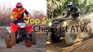 Top 5 Cheapest ATVs [upl. by Annadiane]