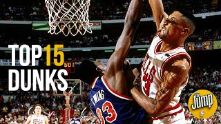 Top 15 Most Memorable NBA Dunks of AllTime  The Jump [upl. by Lerak85]