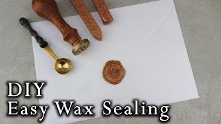 How to wax seal envelopes  DIY Wedding Invitations [upl. by Heeley]