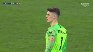 Kepa Arrizabalaga refuses to be substituted by Chelsea manager Maurizio Sarri [upl. by Meihar705]