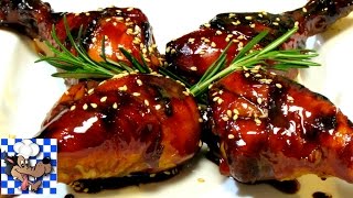 Honey Balsamic Glazed Chicken  Baked Chicken Recipe [upl. by Erickson]