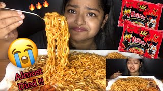 2X SPICY SAMYANG FIRE NOODLES CHALLENGE  EXTREMELY SPICY NOODLES  SPICY FOOD CHALLENGE VIDEOS [upl. by Nawyt]