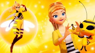 Miraculous Ladybug Chloé Bourgeois transformation  Queen Bee fan animation [upl. by Lila]