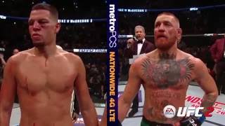 UFC 202 Conor McGregor and Nate Diaz Octagon Interviews [upl. by Kasevich]