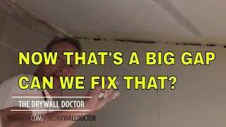 How to Fix Gaps in drywall angles by Hand [upl. by Gaskill]