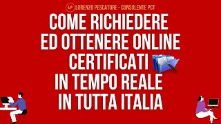 Come ottenere gratuitamente certificati anagrafici online in tempo reale [upl. by Nylia]