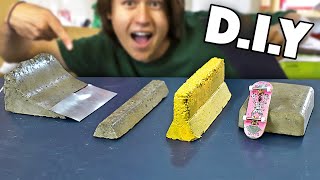 DIY CONCRETE FINGERBOARD OBSTACLES [upl. by Sirrom]