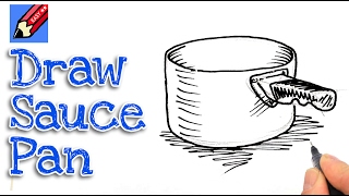 Learn how to draw a saucepan real easy  Step by Step with Easy  Spoken Instructions [upl. by Annayehc]