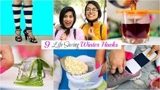 9 LIFE Saving WINTER HACKS You MUST TRY  BeautyHacks Fun Anaysa [upl. by Fraze]