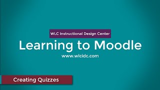 Learning to Moodle  Creating Quizzes from Question Banks [upl. by Ambert]