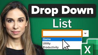 Create SMART Drop Down Lists in Excel with Data Validation [upl. by Llertrac864]