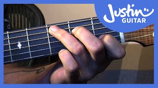 Basic Fingerstyle Guitar  Waltzing Matilda  Folk Guitar Lesson FO107 [upl. by Johnstone815]