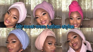 5 quick and easy turban styles [upl. by Airec416]