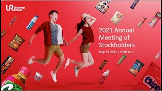 URC Annual Stockholders Meeting 2021 [upl. by Ahsoek]